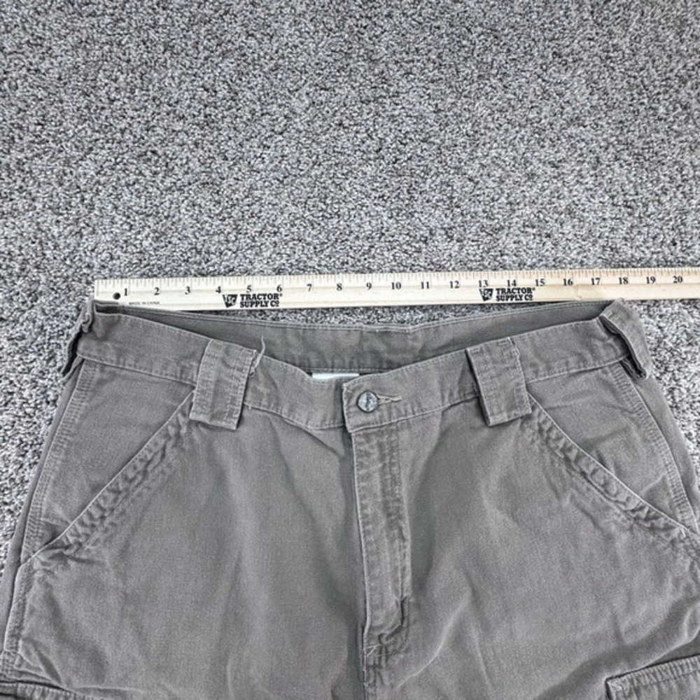 Carhartt Cargo Short Brown Size 36 Work Wear Vintage 10" Inseam B164 MUS Baggy - Picture 5 of 6